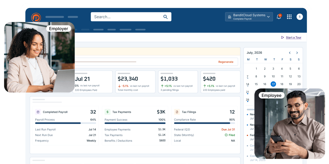 Paywow payroll dashboard